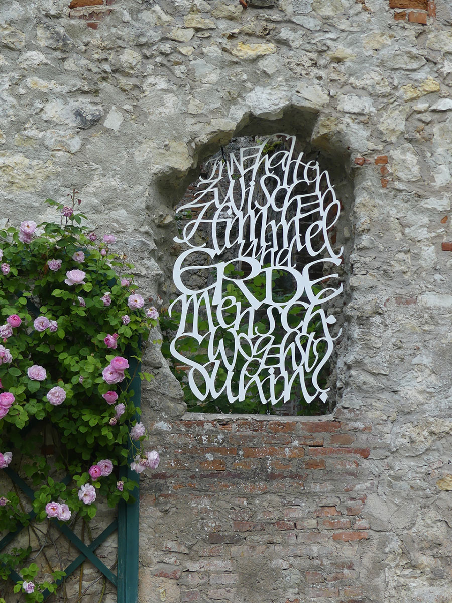 Kalligraphie Kunstobjekt - Gertrud Ziegelmeir
